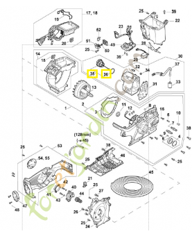 Bouchon de réservoir 0000-350-0529. Pièce détachée Stihl / Vicking
