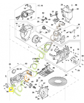 Recouvrement MA02-084-1600. Pièce détachée Stihl / Vicking
