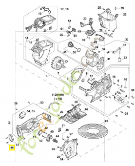Vis cylindrique IS-P4x12 9074-477-2980. Pièce détachée Stihl / Vicking