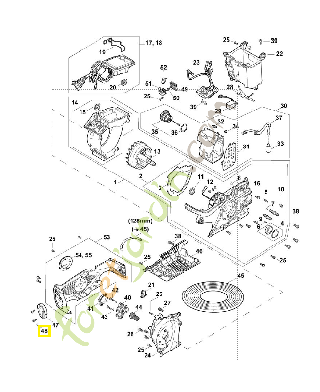 Vis cylindrique IS-P4x12 9074-477-2980. Pièce détachée Stihl / Vicking