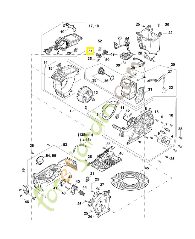 Touche MA02-435-0200. Pièce détachée Stihl / Vicking
