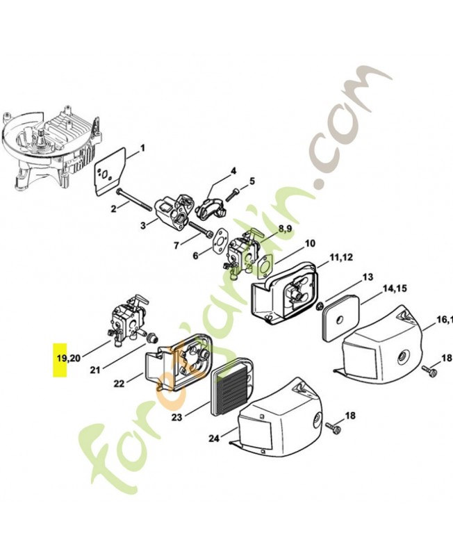 Carburateur c1q-s 198 Carburateur c1q-s 198