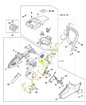 Joint MA02-432-1300. Pièce détachée Stihl / Vicking