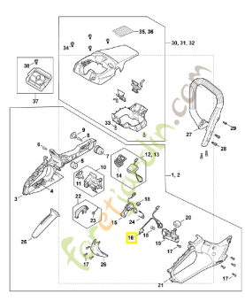 Faisceau de câbles MA02-440-3002. Pièce détachée Stihl / Vicking