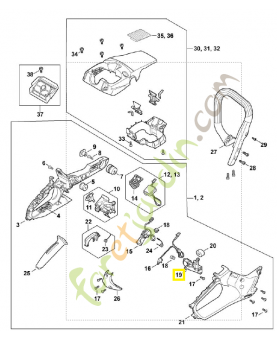 Support MA02-792-0200. Pièce détachée Stihl / Vicking
