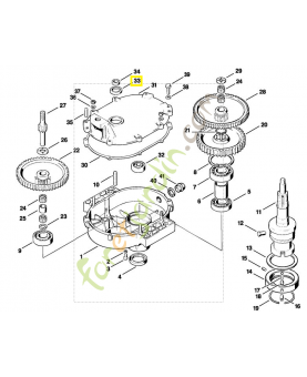 Bague d'étanchéité 20x30x5 9639-003-2210 stihl