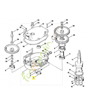 Bague etancheite 35x47x7 9633-003-3940. Pièce de rechange Sithl / Vicking