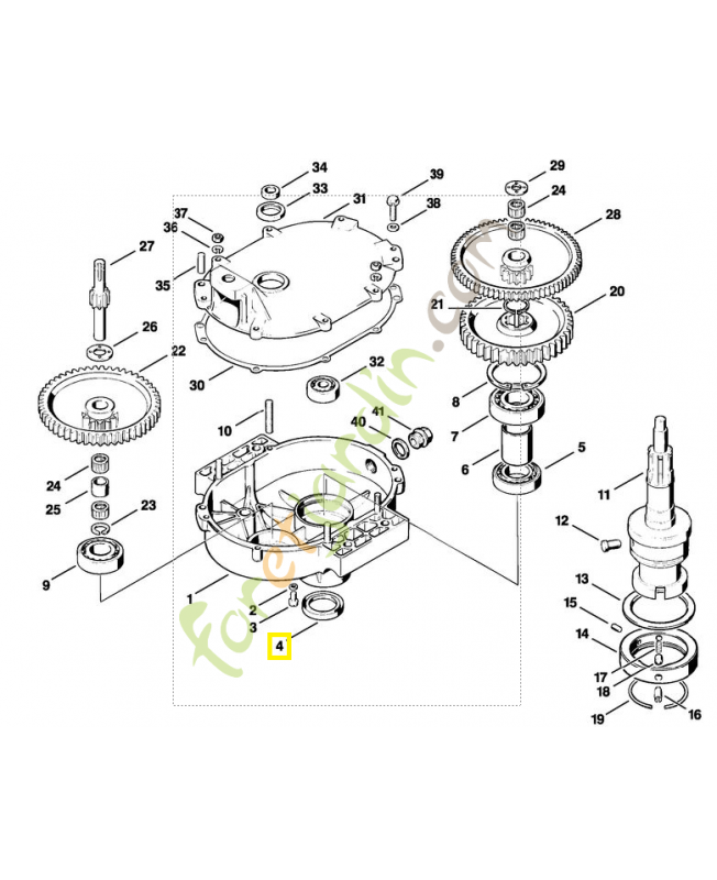 Bague etancheite 35x47x7 9633-003-3940. Pièce de rechange Sithl / Vicking