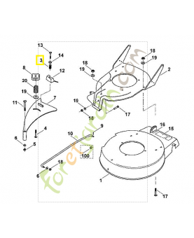 Ressort de tension 9691-003-2531. Pièce de rechange Sithl / Vicking