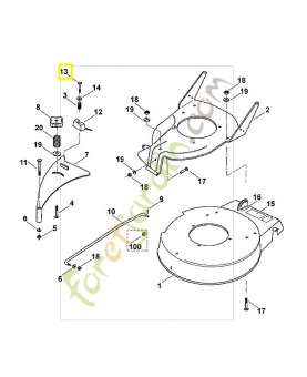 Vis 9104-013-4294. Pièce de rechange Sithl / Vicking