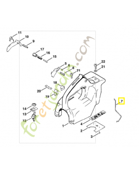 Tringlerie des gaz 1108-182-1500. Pièce de rechange Sithl / Vicking