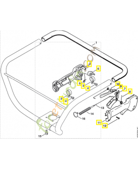 Poignee de commande référence 4137-790-1350