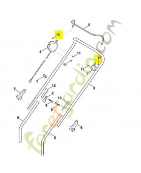 Vis parker is-p4x12 9104-003-8731. Pièce de rechange Sithl / Vicking