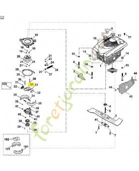Tôle de butée 6375-162-2000. Pièce de rechange Sithl / Vicking