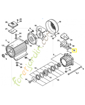 Réservoir huile 4780-703-8300. Pièce détachée Stihl / Vicking