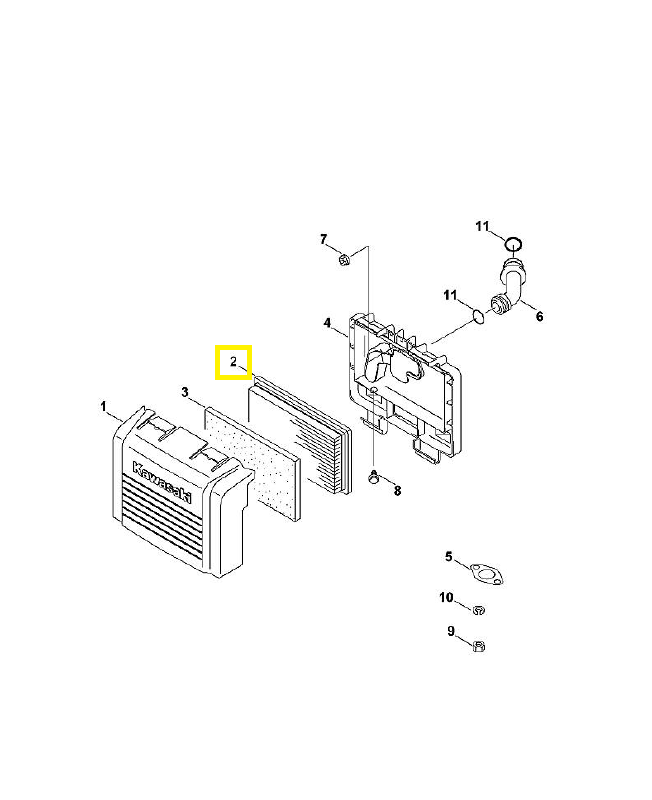 Filtre a air 0001-140-4400. Pièce de rechange Sithl / Vicking Filtre a air 0001-140-4400. Pièce de rechange Sithl / Vicking