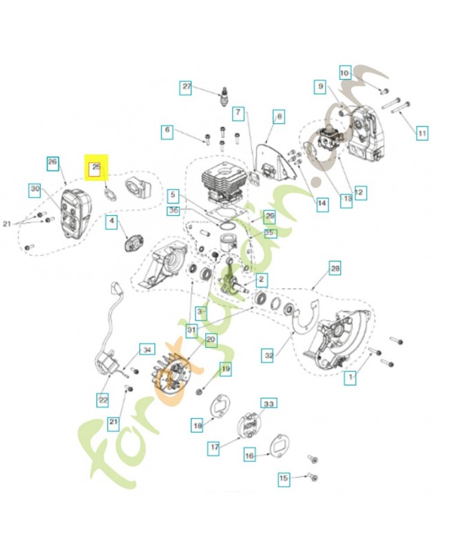 joint 580985801. Pièce de rechange Husqvarna