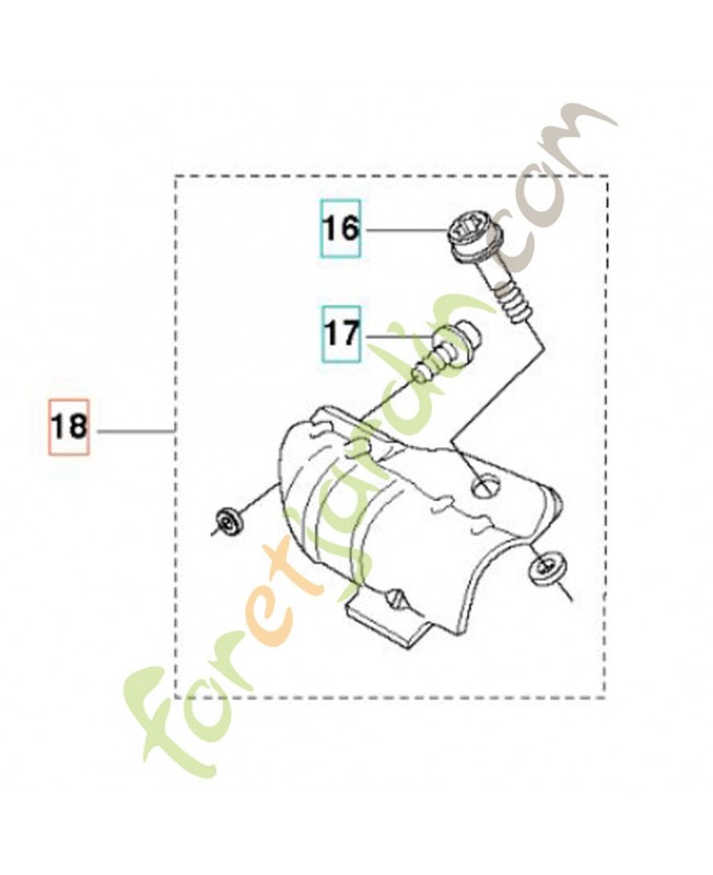 Couvercle Husqvarna ref. 574306903