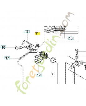Ecrou husqvarna référence 732252201 Remplace référence 519000009 ; 531005831 ; 732212201 ; 542139742