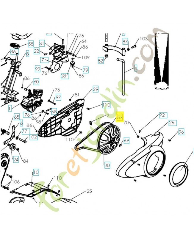 courroie 580316401husqvarna