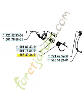 Ressort de blocage 503493401. Pièce de rechange Husqvarna
