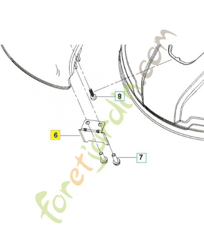 Couteau 591083001. Pièce détachée Husqvarna