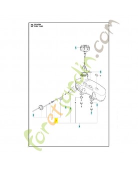 Tuyau 580854001. Pièce de rechange Husqvarna