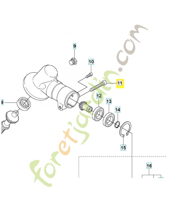 Vis 503200725. Pièce de rechange Husqvarna