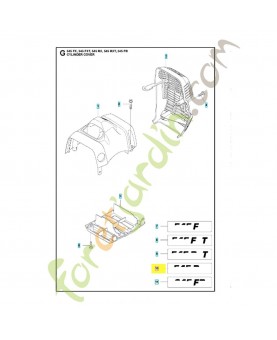 Autocollant 537294707. Pièce de rechange Husqvarna