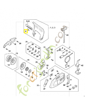 Vis cylindrique is m4 x 10 9022-313-0650. Pièce de rechange Sithl / Vicking