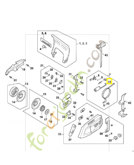 Ressort de tension MA02-160-5500. Pièce détachée Stihl / Vicking