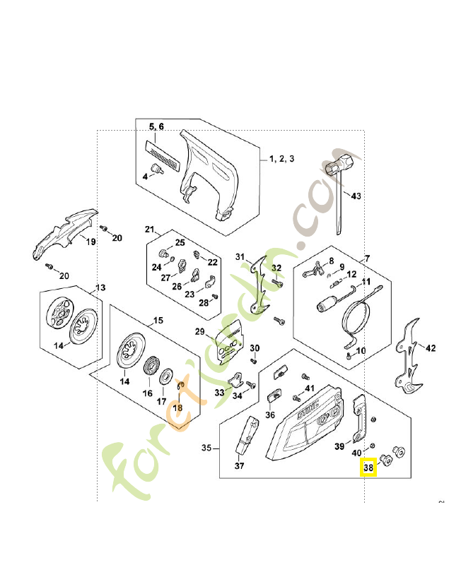 Ecrou a embase m8 0000-995-0803. Pièce détachée Stihl Ecrou a embase m8 0000-995-0803. Pièce détachée Stihl