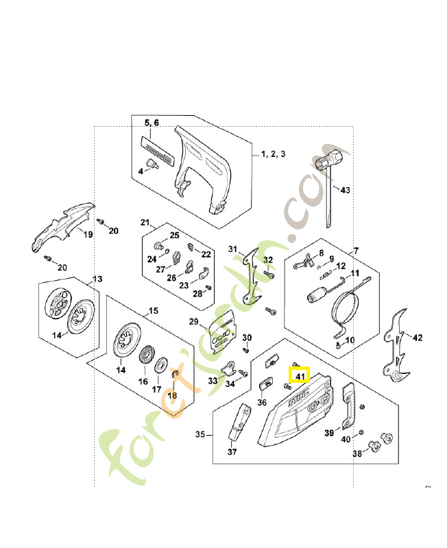Vis six pans m5x12 9008-345-0960. Pièce de rechange Sithl / Vicking