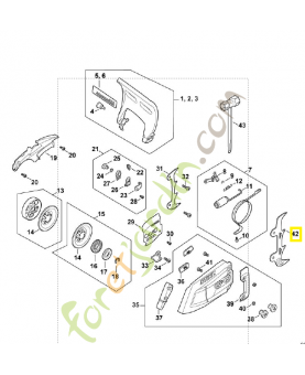 Griffe 1141-664-0501. Pièce détachée Stihl / Vicking