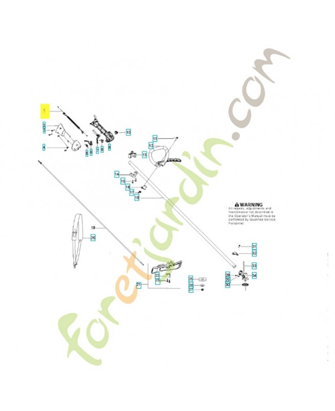 câble 530150561. Pièce de rechange Husqvarna référence 545125301 câble 530150561. Pièce de rechange Husqvarna référence 545125301