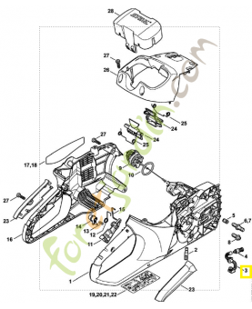 tuyau huile 1139-647-4000 1139-647-4000. Pièce détachée Stihl