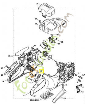Étrier 1250-435-1500. Pièce de rechange Sithl / Vicking