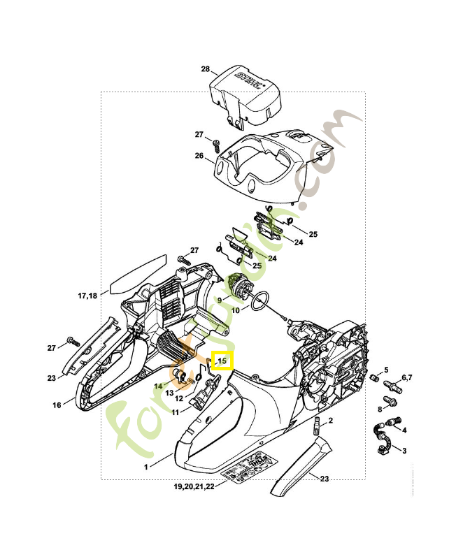 Étrier 1250-435-1500. Pièce de rechange Sithl / Vicking