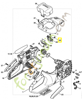 Ressort coude 0000-998-0402. Pièce détachée Stihl / Vicking
