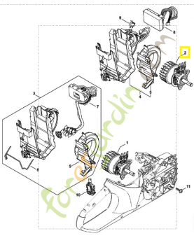 Moteur électrique msa 200 1251-600-0200. Pièce de rechange Sithl / Vicking