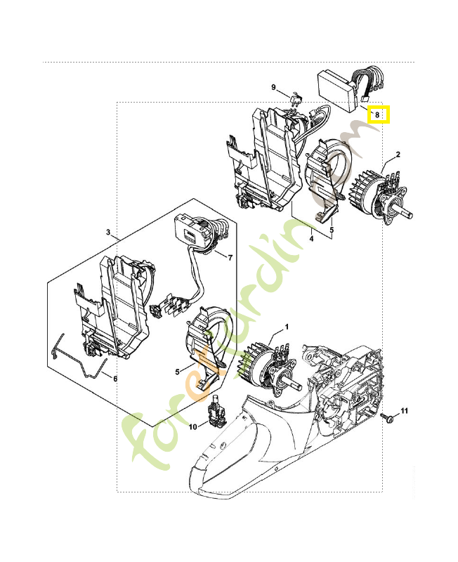 Module électronique 1251-430-1400. Pièce de rechange Sithl / Vicking