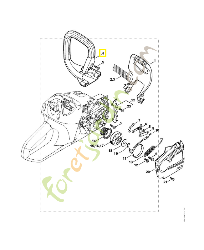 Poignée tubulaire 1250-791-1700. Pièce de rechange Sithl / Vicking Poignée tubulaire 1250-791-1700. Pièce de rechange Sithl / Vicking