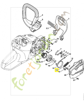 Ressort de tension 1250-162-7900. Pièce de rechange Sithl / Vicking