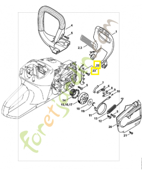 Griffe 1251-660-0800. Pièce détachée Stihl / Vicking