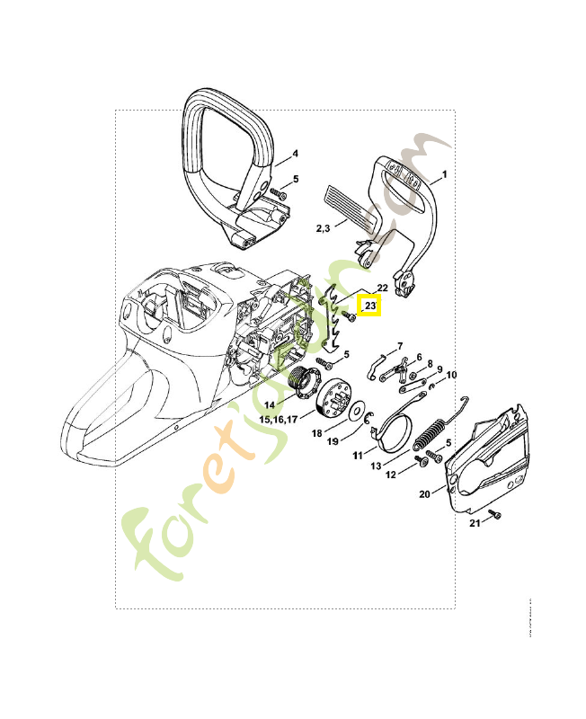 Vis cylindrique 9074-477-4132. Pièce de rechange Sithl