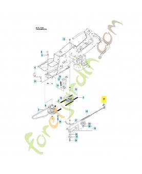 Poignée complète 544239501. Pièce de rechange Husqvarna 