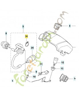 collier de serrage 506707001. Pièce de rechange Husqvarna