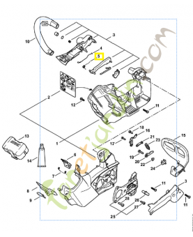 Ressort coude 1252-182-4500. Pièce de rechange Sithl / Vicking