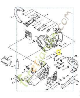 Vis à encoche 4221-084-5600. Pièce détachée Stihl / Vicking