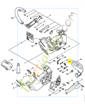 Ressort de tension 1252-162-7904. Pièce détachée Stihl / Vicking